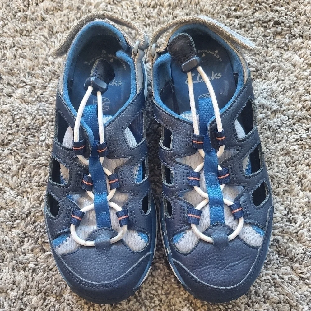 Clarks 13 WPrivo Lt. Blue Sport Sandals‎ Trail Hiking Water Shoes kids.